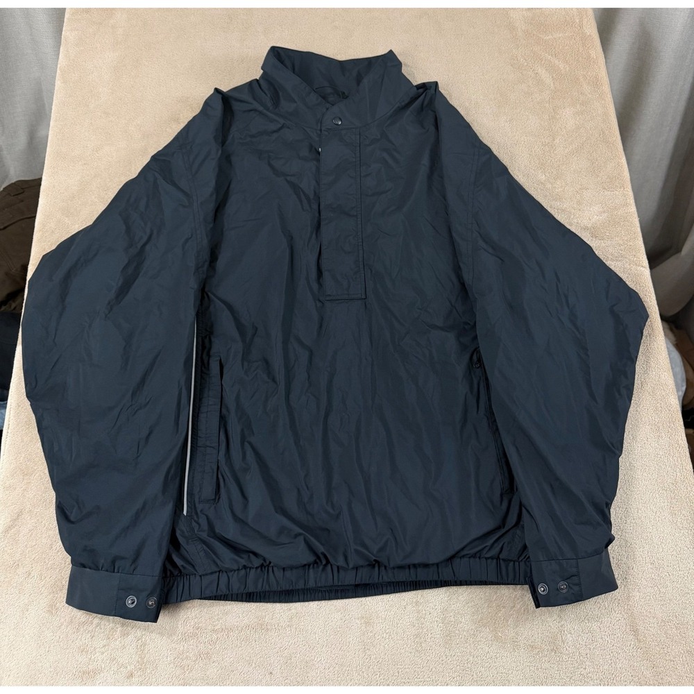 FootJoy DryJoys Jacket Pullover Mens Size XXL Black Golf Rain EUC